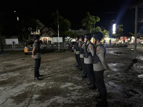 Patroli Tim Raga Polres Kuansing Ciptakan Rasa Aman di Kota Teluk Kuantan